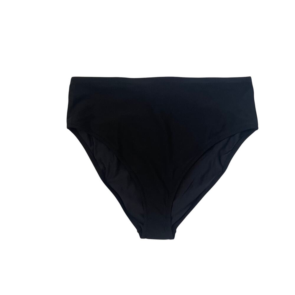 NWT L'AGENCE Vanessa High-Waisted Bikini Bottom - Black - Size XL - Picture 3 of 6